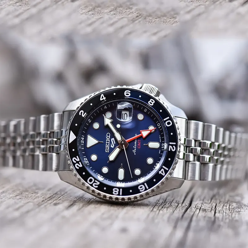 Seiko 5 Sports GMT Blueberry Dial Men’s Watch | SSK003K1
